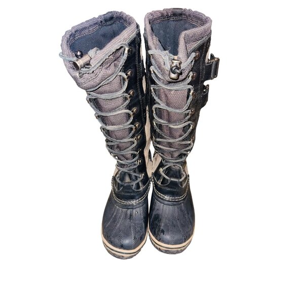 Sorel Conquest Carly II Tall Leather Suede Waterproof Winter Boots Outdoor Snow - Picture 3 of 15